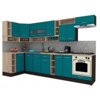 Bucatarie de Colt COSSY NEW ST. 120-320, Wenge / Decor 0245